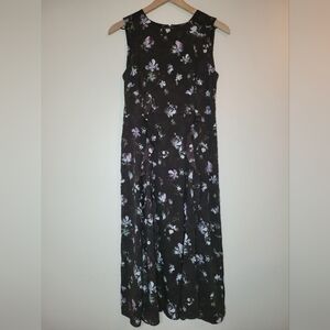 simply Vera Wang dark floral midi dress,  xsmall